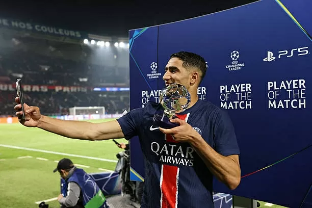Hakimi đoạt giải Cầu thủ xuất sắc nhất trận PSG 2-1 Arsenal